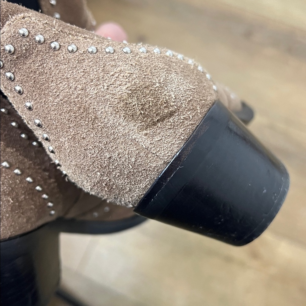 PAIGE Willa Suede Ankle Boots with Studs Size 5.5 - Picture 8 of 9